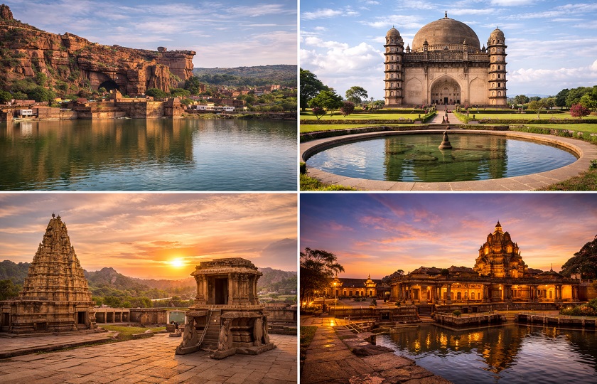 Badami 1N – Vijayapura 1N – Hospate 2N – Hubli 2N