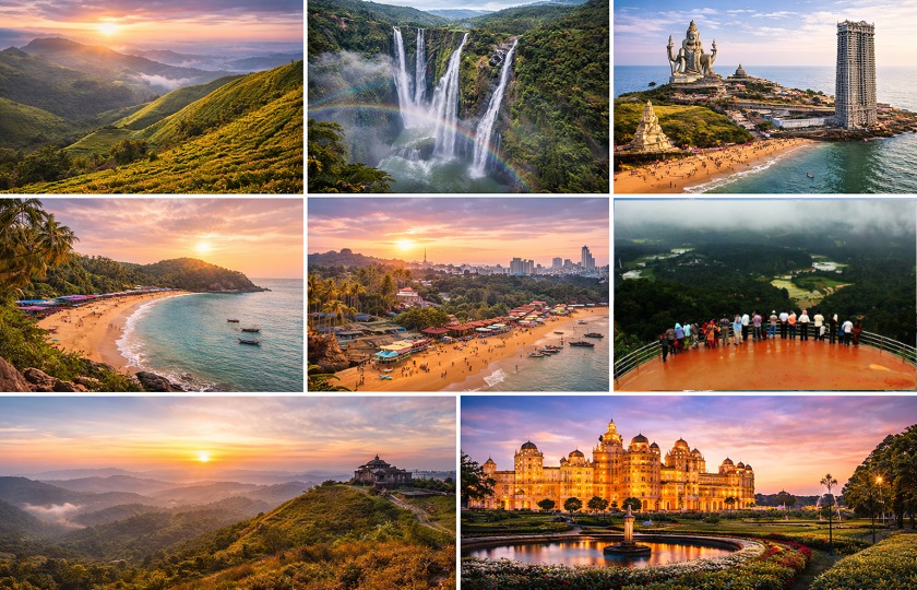 Karnataka 9N - Chikmagalur 1N – Shimoga 1N – Gokarna 1N – Murdeshwar 1N – Koda chadri 1N – Mangalore 1N – Coorge 1N – Mysore 1N