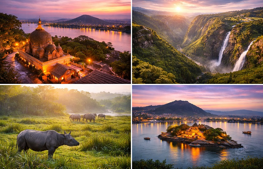 Guwahati 1N – Shillong 3N – Kaziranga 2N – Guwahati 1N