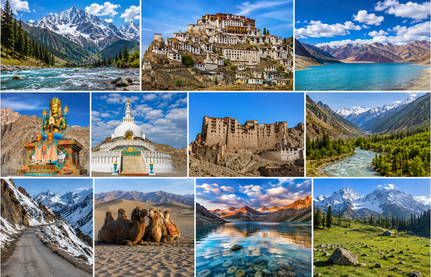Sonmarg 1N - Kargil 1N - Leh 2N - Nubra Valley 2N - Pangong Lake 1N - Leh 1N 