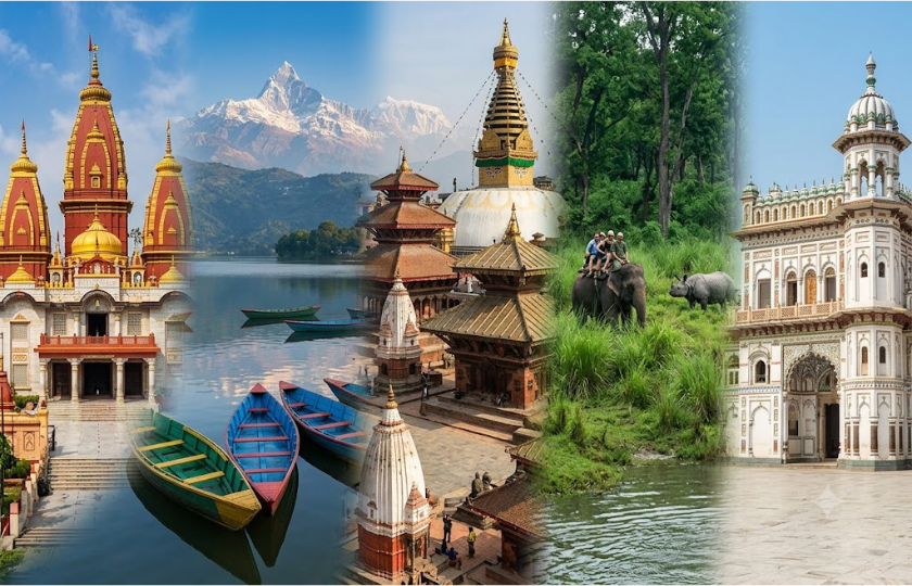 Gorakhpur 1N - Pokhara 2N - Kathmandu 2N - Chitwan 2N - Janakpur 1N