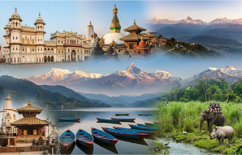 Sitamarhi 1N - Kathmandu 2N - Nagarkot 1N - Pokhara 2N - Chitwan 1N 