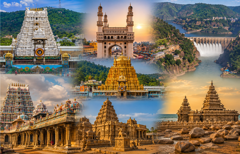 Andra Pradesh 8N - Hyderabad 2N – Srisailam 2N – Tirupathi 2N – Kanchipuram 1N – Mahabalipuram 1N