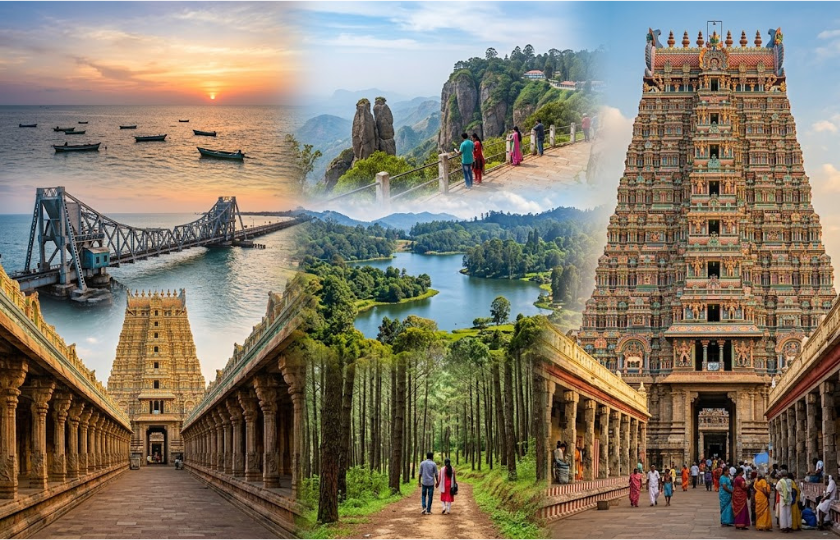 Rameshwaram 2 - Kodaikanal 2 - Madurai 1