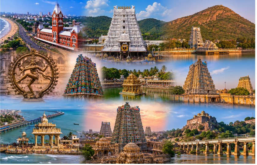 Chennai 1N - Tirupati 1N - Tiruvannamalai 1N - Chidambaram 1N - Kumbakonam 1N - Rameshwaram 1N - Madurai 2N - Trichy 1N - Chennai 1N 