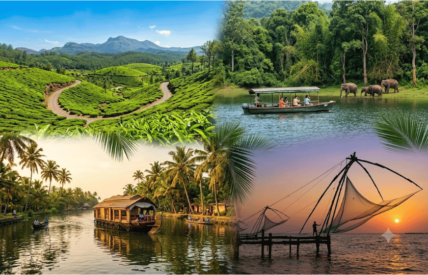 Munnar 2N – Thekkady 1N – Alleppey 1N