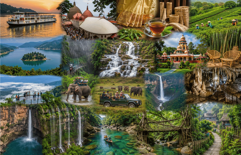 Guwahati 1N – Shillong 3N – Kaziranga 2N – Guwahati 1N
