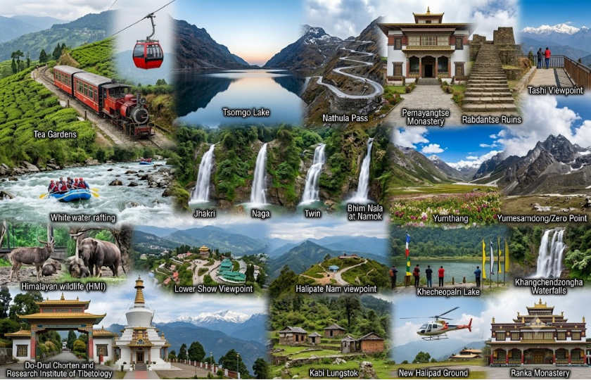 Gangtok 3N – Lachung 2N – Pelling 2N - Darjelling 2N