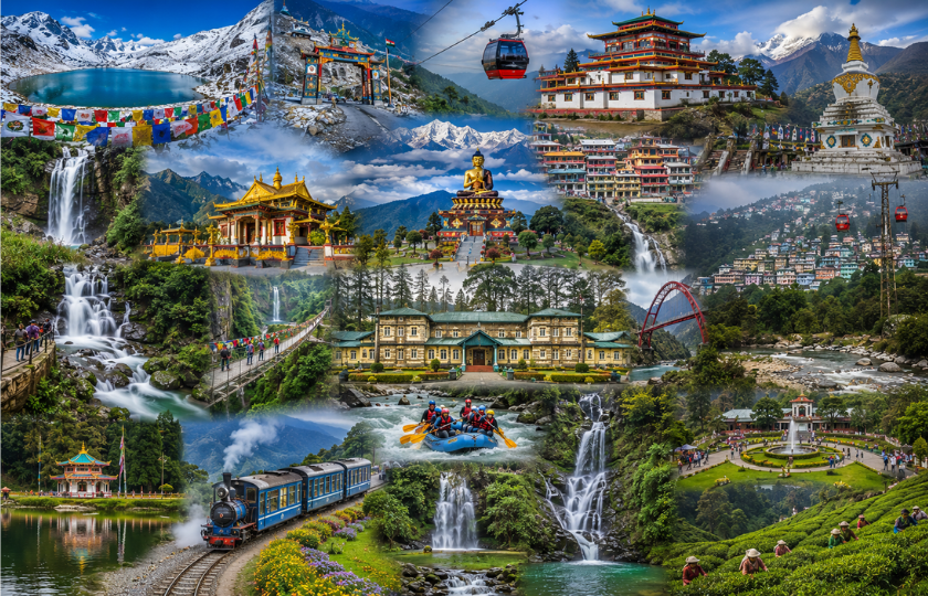 Gangtok 3N – Lachung 2N – Lachen 1N – Namchi 1N – Peeling 2N – Darjeeling 2N 