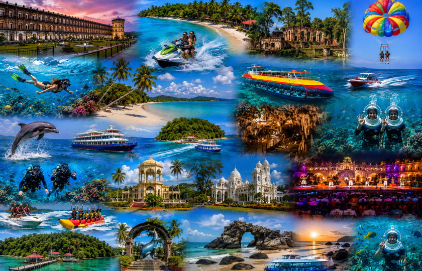 Port Blair 1N - Havelock 2N - Neil Island 1N - Port Blair 2N