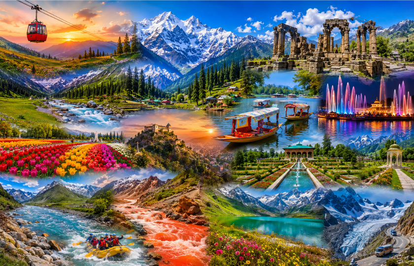 Kashmir 8N - Gulmarg 2N – Pahalgam 2N – Srinagar 2N – Sonmarg 2N
