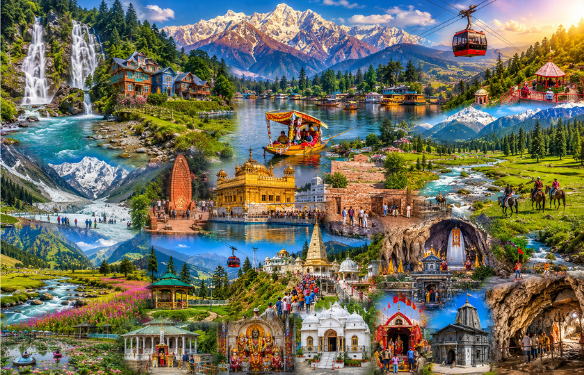 Kashmir 9N - Amritsar 1N - Pahalgam 2N – Gulmarg 1N – Srinagar 2N – Patnitop 1N – Katra 2N