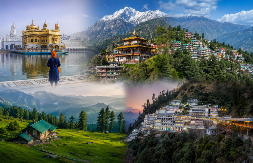 Amritsar 2N - Dharamshala 1N -  Dalhousie 2N - Katra 2N