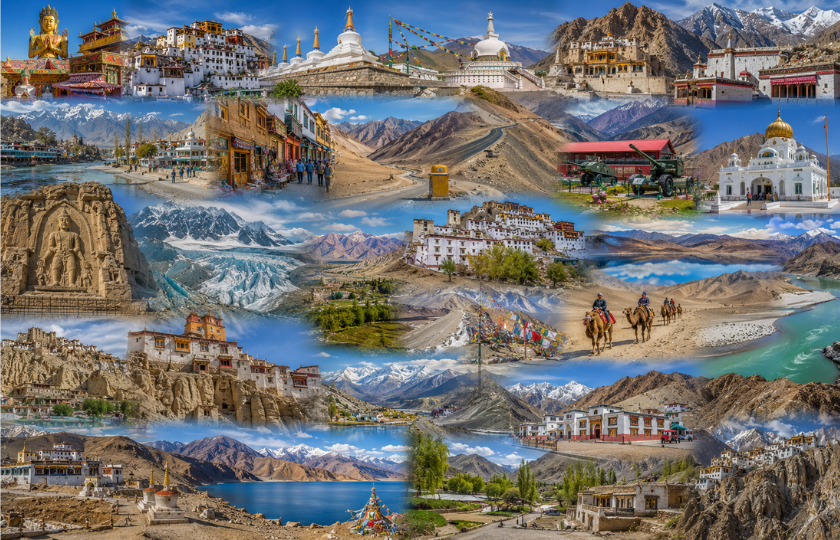 Leh 2N – Kargil 1N – Leh 1N - Nubra 2N – Pangong 1N – Leh 1N
