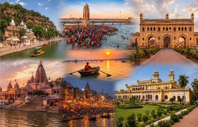 Chitrakoot 1N – Prayag Raj 1N – Varanasi 2N – Ayodhya 1N - Lucknow 1N