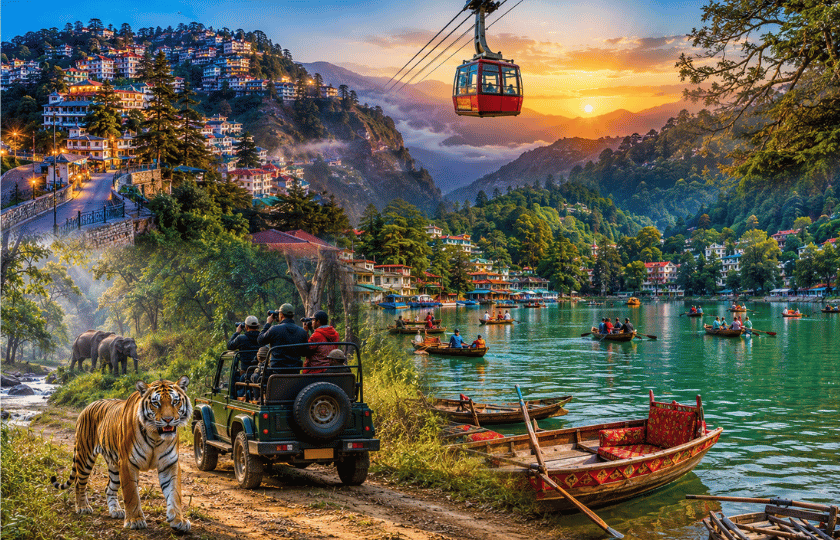 Mussoorie 2N - Nainital 3N - Corbett 2N