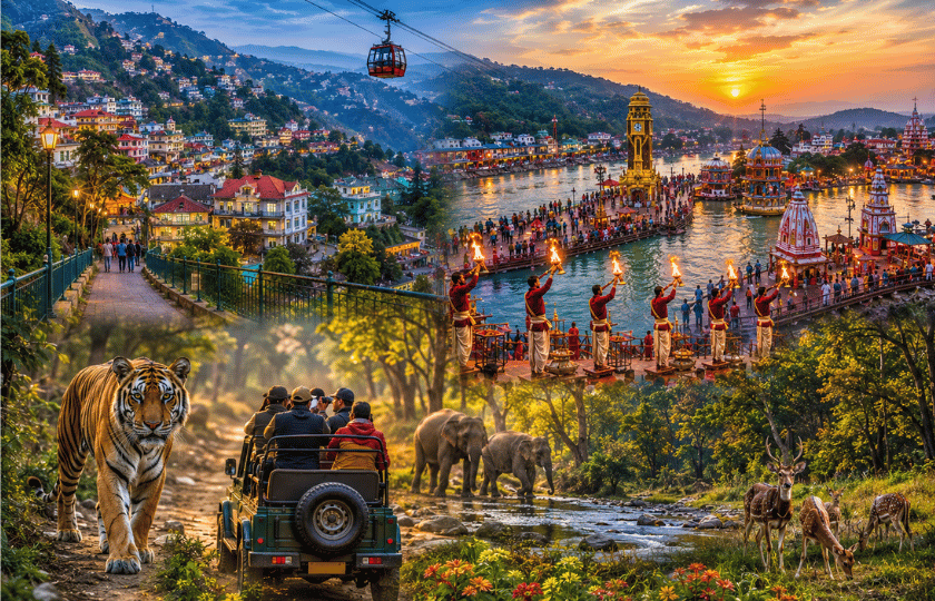 Mussoorie 2N – Haridwar 1N – Jim Corbett 2N