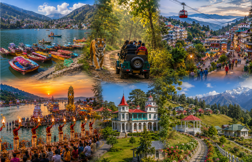 Nainital 2N – Ranikhet 2N – Corbett 2N – Haridwar 1N – Mussoorie 2N 