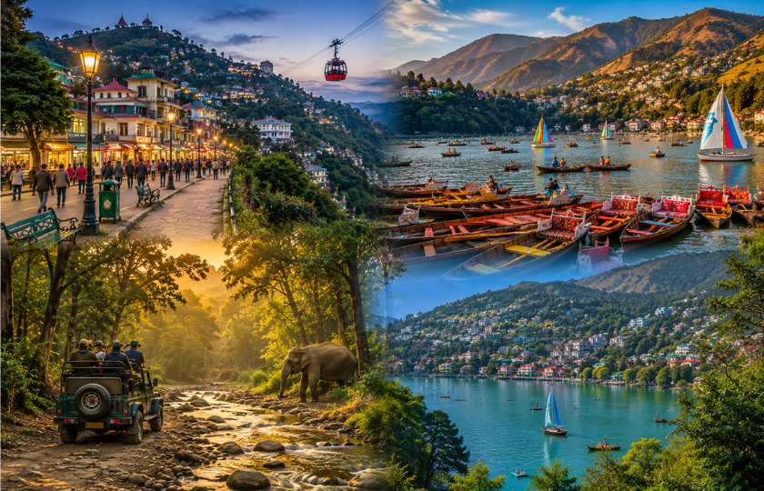 Mussoorie 2N – Corbett 1N – Nainital 2N