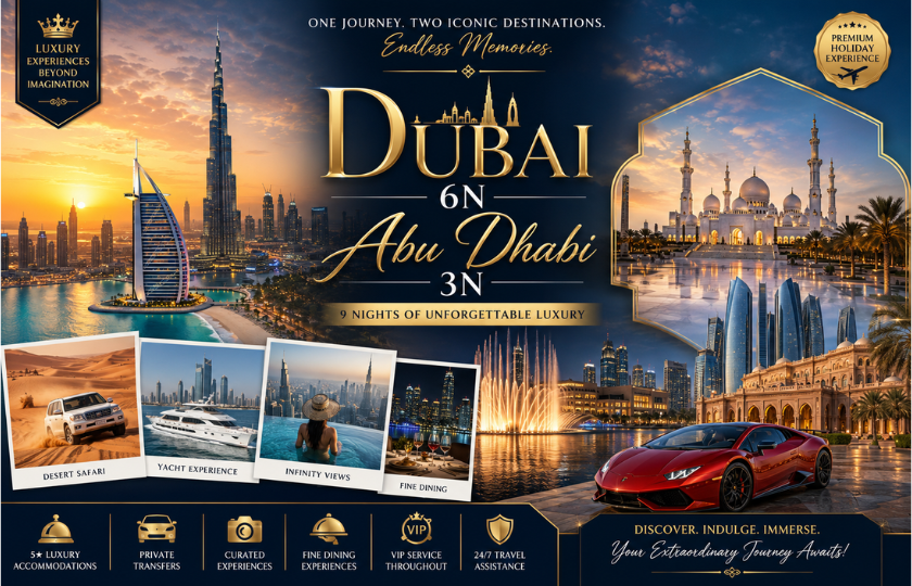 Dubai - 6N Abu Dhabi - 3N