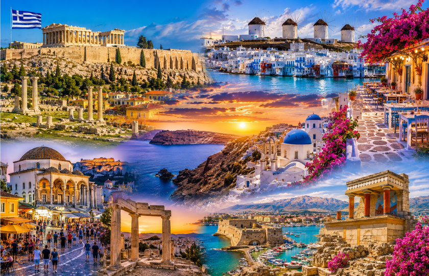Athens 2N - Mykonos 2N - Santorini 2N -  Athens 1N