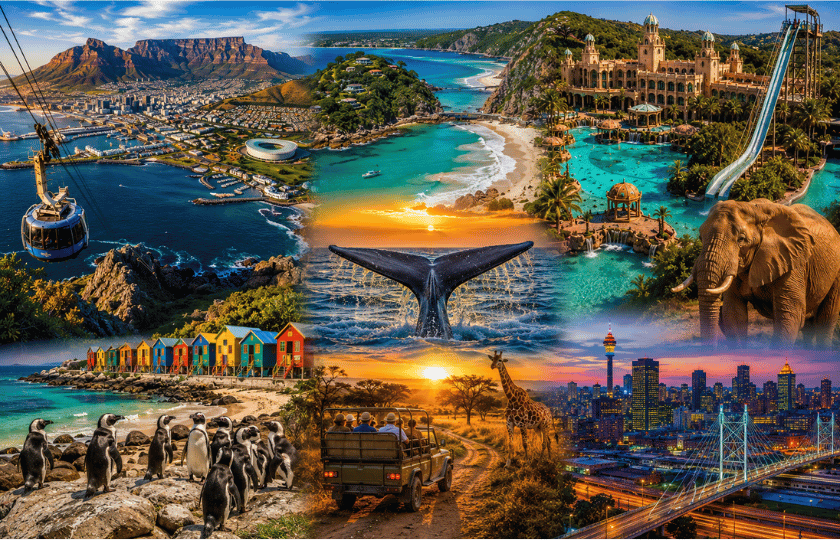 Cape Town 3N - Kynsna 2N - Sun City 2N - Johanessburg 1N