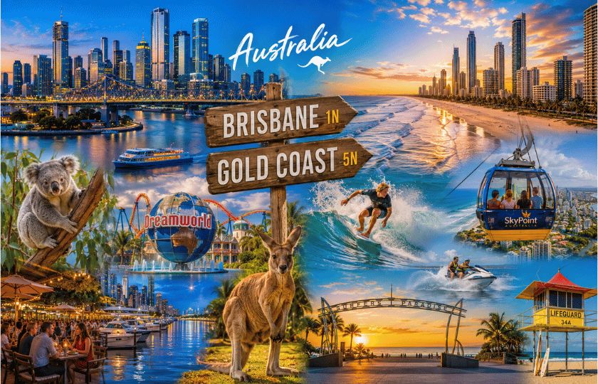 Brisbane 1N - Gold Coast 5N