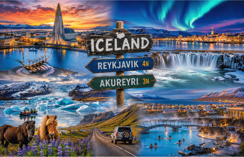 Reykjavik 4N - Akureyri 3N 