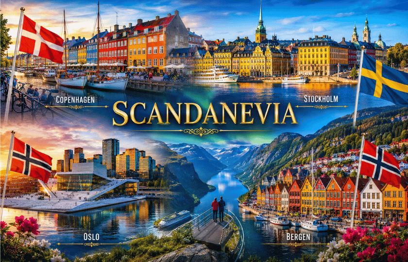 Copenhagen 2N - Stockholm 2N - Oslo 2N - Bergen 2N