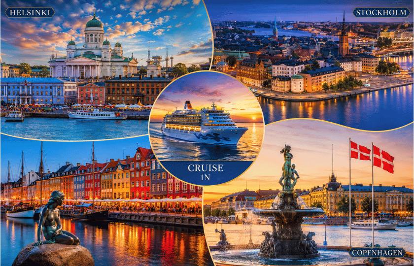 Helsinki 2N - Cruise 1N - Stockholm 2N - Copenhagen 2N 