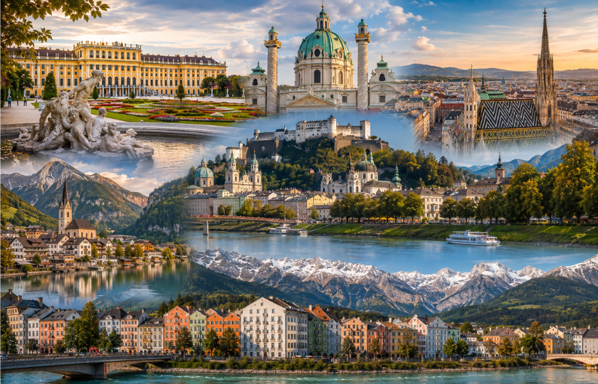 Vienna 2N - Salzburg 2N - Innsbruck 2N