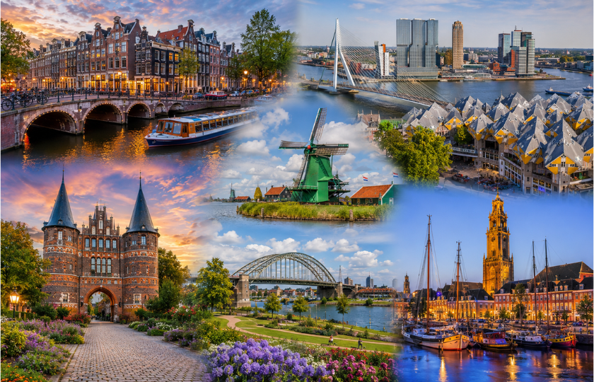 Amsterdam 2N - Rotterdam 1N - Arnhem 1N - Groningen 1N - Amsterdam 1N